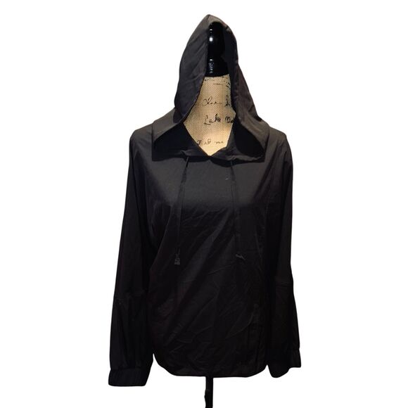 Jessica Simpson Tops - Jessica Simpson Pullover Womens Black Windbreaker Hoodie Size XL